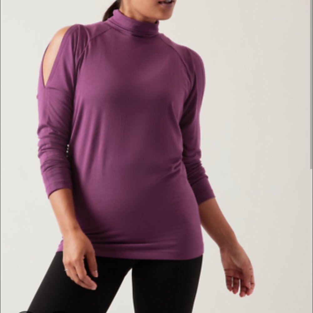 Cold Shoulder Turtleneck